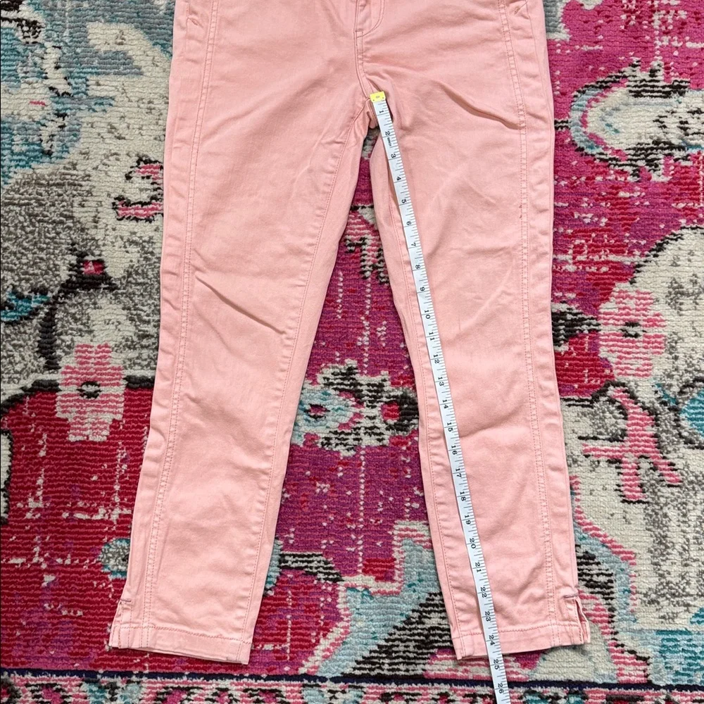 Pilcro and the Letterpress Light Pink Orange Crop Jeans Anthropologie size 27 - Picture 10 of 12